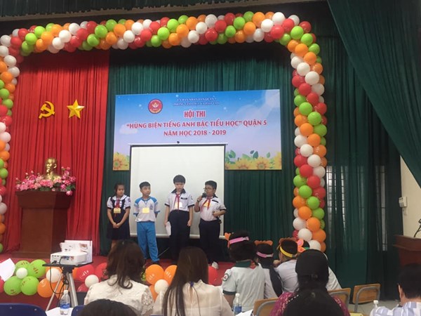 HỘI THI HÙNG BIỆN TIẾNG ANH BẬC TIỂU HỌC QUẬN 5 NH : 2018 - 2019